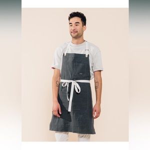 Caldo Linen Kitchen Apron for Cooking- Mens and Womens
